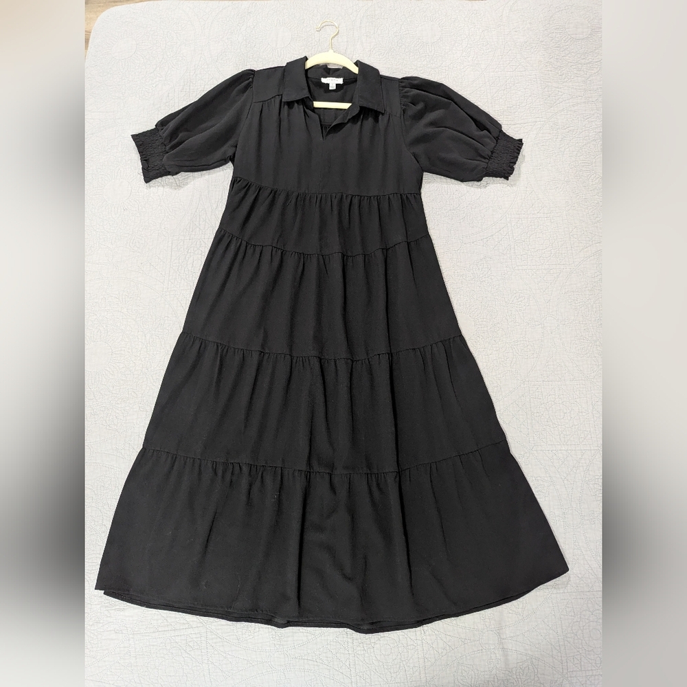 Umgee USA Tiered Collar Dress